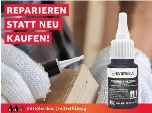 Everglue Sekundenkleber Cyanacrylat mittelviskos 20g Dosierflasche