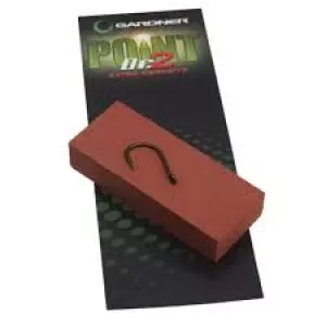 Neue Ausführung des bekannten Point Doctors. Der Point Doctor besteht aus einer speziellen Gummimischung und ist einfach in der Handhabung. Es gelingt damit mühelos, dem Haken den letzten Schliff zu geben. Durch das flexible Material kann der Haken durch