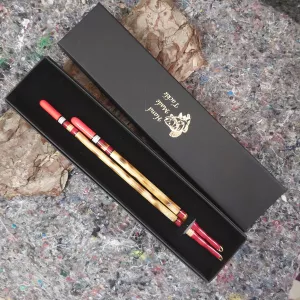 Hand Made Flamed Sarkander Waggler Set Gift Box