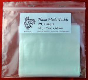 PVA Bags - 20 Bag Pack - 120mm x 100mm